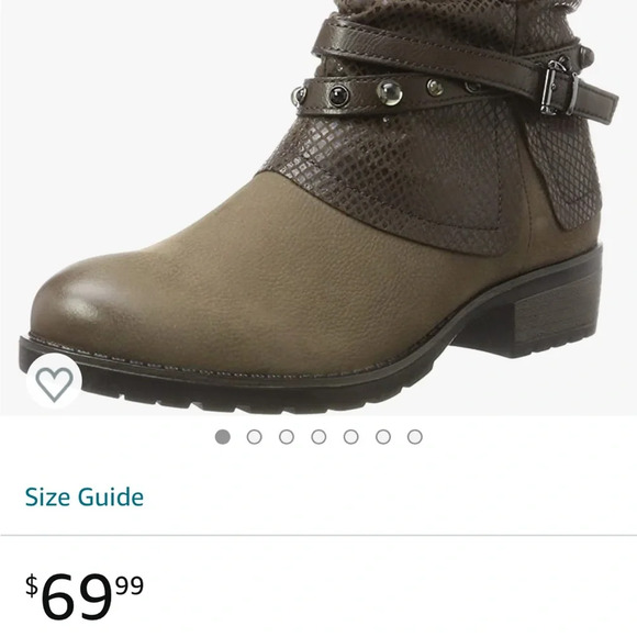 TAMARIS Matmix Western Studded Ankle Booties Boots 7 - Picture 2 of 7